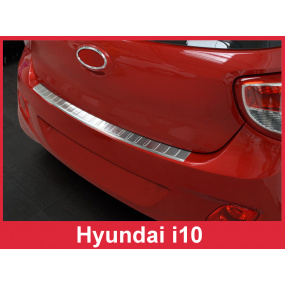 Nerez kryt- ochrana prahu zadného nárazníka Hyundai i10 2013-15