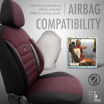 Kompletná sada poťahov na autosedačky OTOM SPORT PLUS 103 BURGUNDY NZ