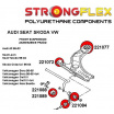 VW Bora Strongflex zostava silentblokov len pre prednú nápravu 10 ks