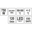 Teplovzdušná spájkovacia stanica s LED displejom 750W