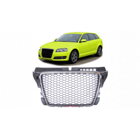 Gril Audi A3 8P Facelift Chróm & Čierny
