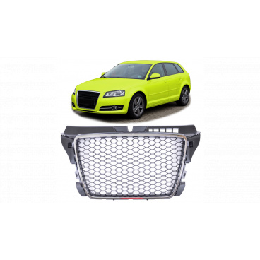 Gril Audi A3 8P Facelift Chróm & Čierny