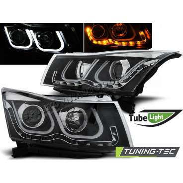 Chevrolet Cruze 2009-12 predné svetlá Tube Light black (LPCT06) Chevrolet Cruze 2009-12 predné svetlá Tube Light black (LPCT06)