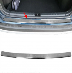 Nerez kryt hrany zadného nárazníka Omtec Seat Ateca 2016+ brúsený