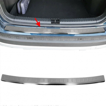 Nerez kryt hrany zadného nárazníka Omtec Seat Ateca 2016+ brúsený