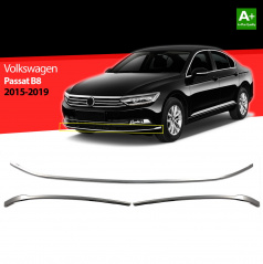 Nerez lišta spodnej hrany pr. nárazníka VW Passat B8 2014-19 3 ks