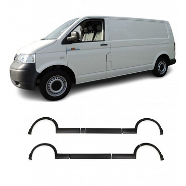 Obloženie karosérie VW T5 (2003–2015) L1 – krátky rázvor, ABS čierny plast