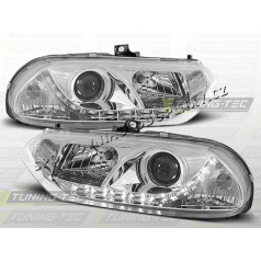 Alfa Romeo 156 1997-03 predné číre svetlá daylight LED chrome (LPAR01)