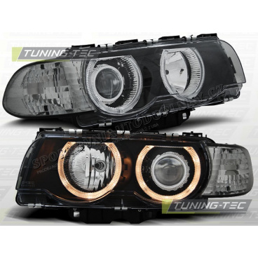 BMW E38 1998-01 Predné číre svetlá H7 / H7 Angel Eyes black (LPBM26) BMW E38 1998-01 Predné číre svetlá H7 / H7 Angel Eyes black (LPBM26)