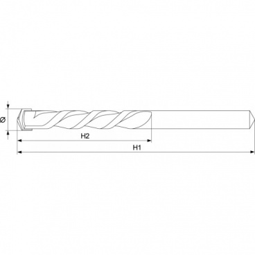 Vrták do betonu 6 x 150 mm Vrták do betonu 6 x 150 mm