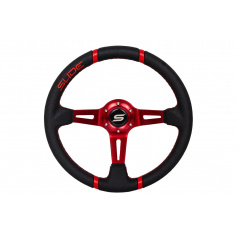 Volant SLIDE 350mm offset:90mm Koža Červená
