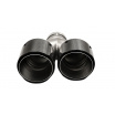 Koncovka Tlmiča 101mmx2 vstup 63mm Pravá Carbon Gloss