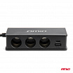 Rozdeľovač zásuvky zapaľovača s nabíjačkou 3xUSB-A USB-C QC 3.0 PD 3.0. 148W
