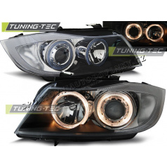 BMW E90, E91 2005-08 Predné číre svetlá Angle Eyes black (LPBM89)