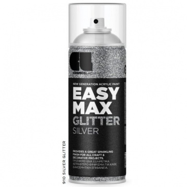 Easy Max Metallic sprej strieborný s trblietkami 400 ml