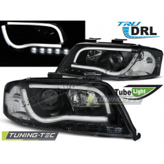 Audi A6 05.1997-05.2001 predné číre svetlá Led Tube Lights TRU DRL black (LPAUB7)