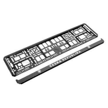 Podložka pod ŠPZ ČR 3D chróm Podložka pod ŠPZ ČR 3D chróm