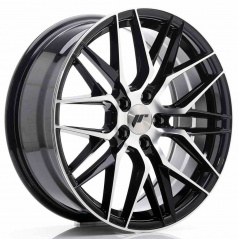 JR Wheels JR28 18x7,5 ET40 5x112 Lesklá čierna s opracovaným čelom
