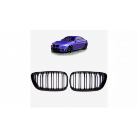Gril BMW 2 F22 F23 dvojité rebrovanie Matná Čierna