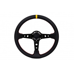 Športový volant čierny karbón Y 350 mm