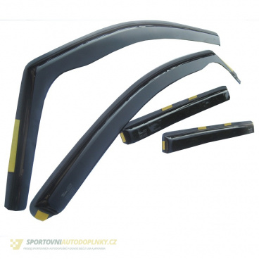 Veterné clony, ofuky okien (deflektory, plexi), Dacia Logan MCV II 5 dver. 2013 + predné + zadné