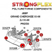 Jeep Grand Cherokee 1993-98 Strongflex kompletná zostava silentblokov 26 ks