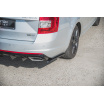 Bočné difúzory pod zadný nárazník ver.2 pre Škoda Octavia RS Mk3, Maxton Design (čierny lesklý plast ABS)