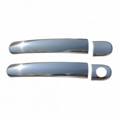 Nerez leštené kryty kľučiek Omtec 4 ks (predné dvere)