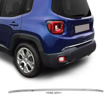 Nerez leštená hrana zadného kufra Omtec Jeep Renegade 2019+ Nerez leštená hrana zadného kufra Omtec Jeep Renegade 2019+