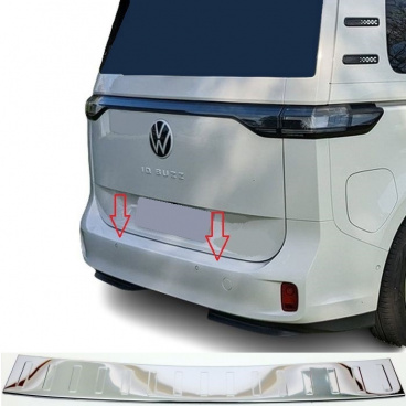 Nerez leštený kryt hornej hrany zadného nárazníka VW ID. Buzz 2022+ Nerez leštený kryt hornej hrany zadného nárazníka VW ID. Buzz 2022+