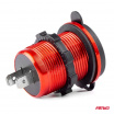 Vodotesná nabíjačka so zásuvkami 2xUSB 12V 24V MOD-10