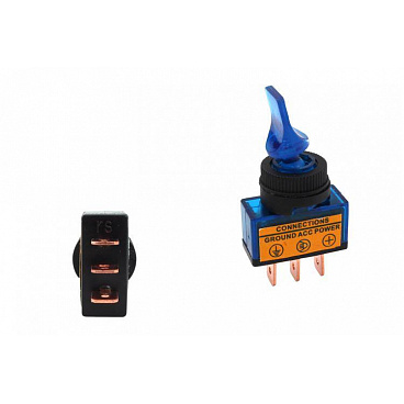 Prepínač Toggle Led Modrý