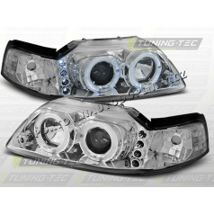 Ford Mustang 1999-04 predné číre svetlá Angel eyes chrome (LPFO32)