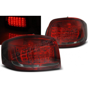 Audi A3 2008-12 zadné lampy red smoke LED (LDAUB7)