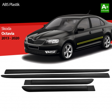 Plastové bočné ochranné lišty Škoda Octavia III 2013-20 Plastové bočné ochranné lišty Škoda Octavia III 2013-20