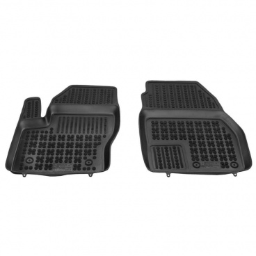 Gumové autokoberce, Ford Connect II Transit, 2014+, vpredu s extra materiálom na strane vodiča