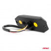 Výstražná plochá záblesková lampa 4x3W LED R65 R10 12V 24V AMIO-03929