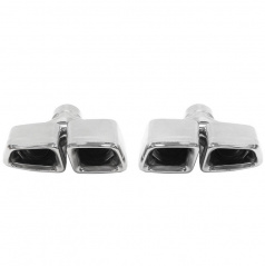 Koncovka tlmiča 250x90mm vstup 67mm Mercedes E63 W212 Leštená Sada