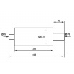 Sportovní výfuk TurboWorks 76/76 mm kulatá koncovka 
