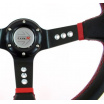 Športový volant WRC black / red 350 mm