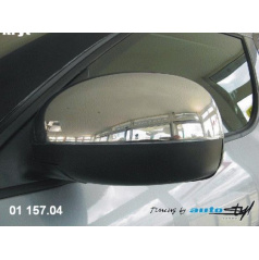 Kryty spätných zrkadiel chróm Škoda Fabia II