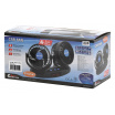 Ventilátor MITCHELL DUO 2x130mm 12V na palubnú dosku s teplomerom