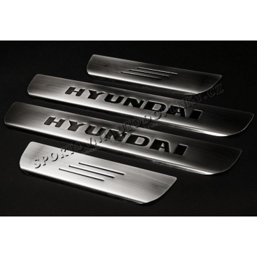 Hyundai Getz - nerez chróm prahové lišty - Omsa Line Hyundai Getz - nerez chróm prahové lišty - Omsa Line