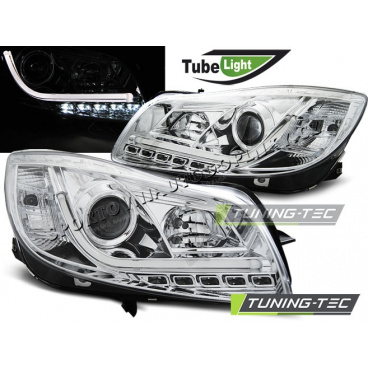 Opel Insignia 2008-12 predné číre svetlá Led Tube Lights chrome (LPOP94) Opel Insignia 2008-12 predné číre svetlá Led Tube Lights chrome (LPOP94)