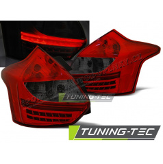Ford Focus 3 2011- Hatchback zadné lampy red smoke LED (LDFO39)