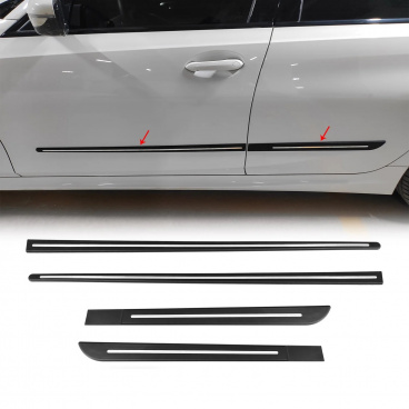 Bočné ochranné lišty dverí ABS plast + nerez 4 ks Bočné ochranné lišty dverí ABS plast + nerez 4 ks