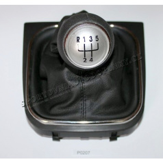 Kompletné radiaca páka VW Golf V 5 st. vrátane chróm rámčeka a alu plaketky