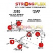 Honda CRX 1992-97 Strongflex kompletná zostava silentblokov 36 ks
