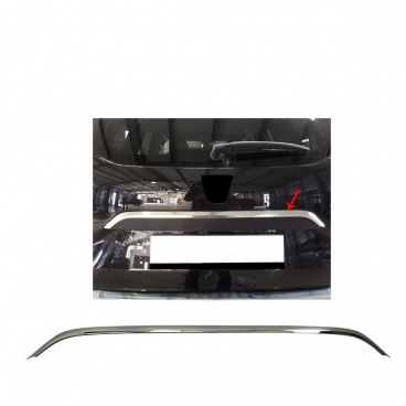 Nerez chrom lišta brúsená nad ŠPZ Omtec Dacia Duster 2018+