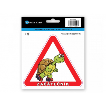 Samolepka ZAČÁTEČNÍK želva Samolepka ZAČÁTEČNÍK želva